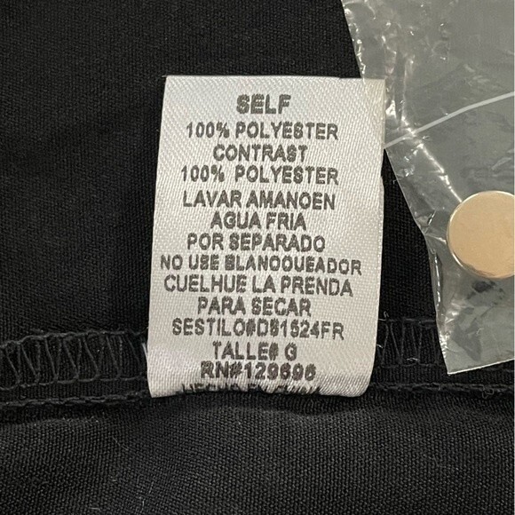 NWT Francesca’s Miami Abstract Faux Wrap Gray &‎ Black Dress Size Large - Picture 11 of 12